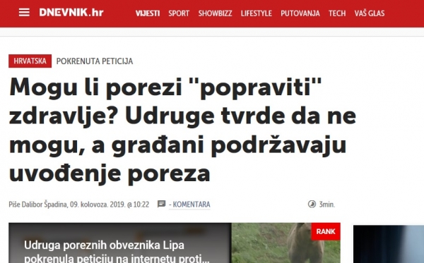 Manipulacija: U naslovu kažu da građani podržavaju Kujundžićeve poreze, a pitali su samo troje ljudi