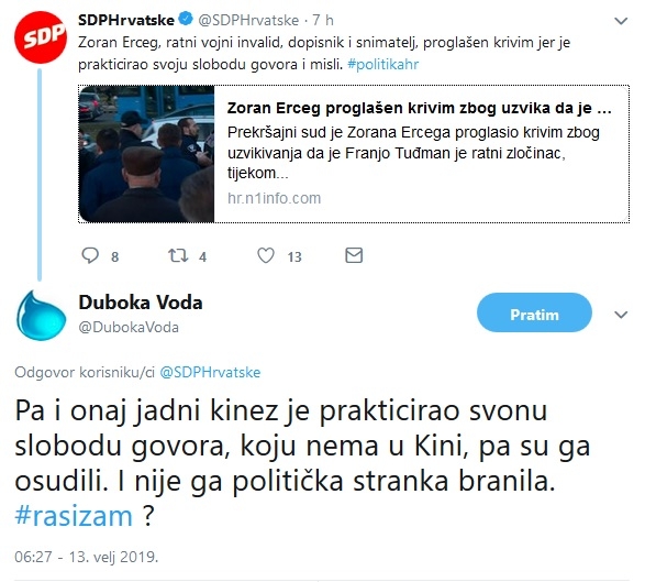 Sloboda izražavanja nekih političkih mišljenja